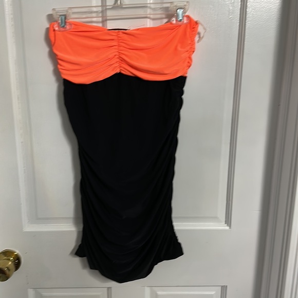 Arden B tube top range & black white rhinestones Sz large new - Picture 2 of 3